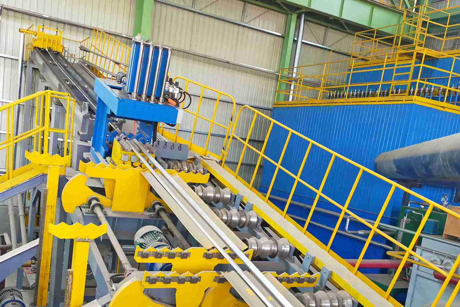 Línea de galvanizado por soplado