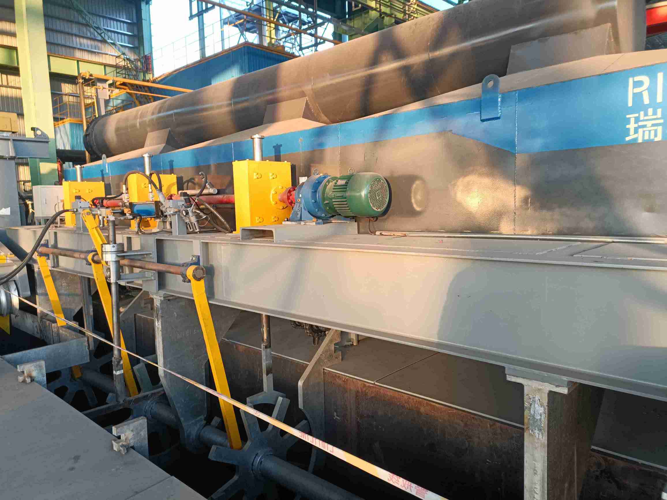 Línea de galvanizado por soplado